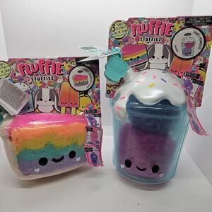 Lot of 2 Fluffie Stuffiez — Sealed Surprise Plush‎ Toys, Brand New